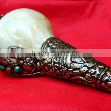 Best Selling White Conch Silver Added Shankha photo-6