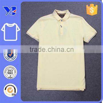 100% cotton blank with side hem opening polo wear man golf t-shirt