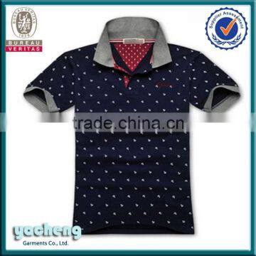 2016high quality fashionable men printing POLO t-shirt