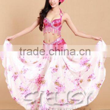 2015 Yifusha Oriental floral printed belly dance skirts AQ5009