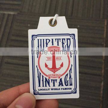 2017 Custom Design Fancy Shape Paper Hang Tags With Gold Eyelet photo-5