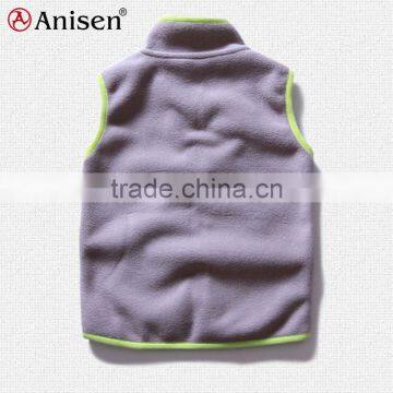 Apparel Manufacturer Plain Comfortable Custom Polar Fleece Children's Vests photo-2