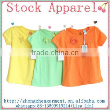 wholesale apparel high quality fashion cotton kids girls t shirt