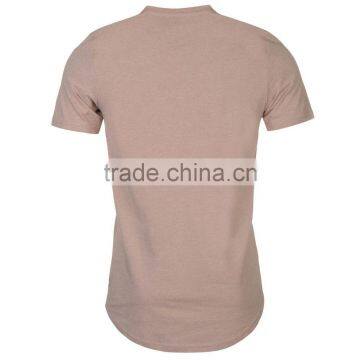 Wholesale Fashion Style Scooped Bottom Curved Hem t Shirts for Man photo-6
