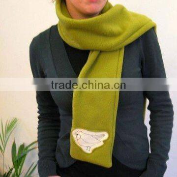 low price promotional polar fleece polyester scarf