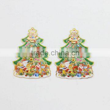 HD1048 Merry Christmas tree shape decorative stickers