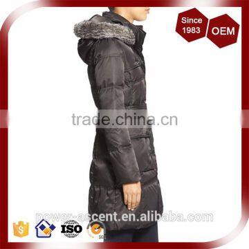 New Design Ladies Fashion Formal Long Parka Jacket photo-4