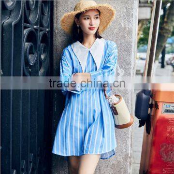 Zm50245b 2017 Autumn New Product Lady Clothes Batwing Sleeve Fringe Loose Women Dress photo-2