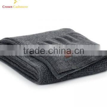 100% Kids Cashmere Knitted Wholesale Baby Throw Blankets photo-4