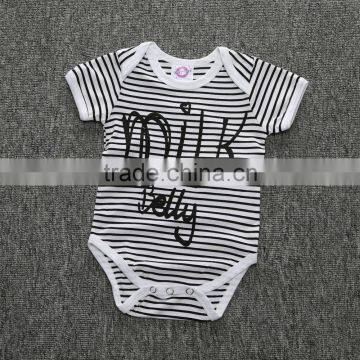Infant Cute Baby Kids Clothes 1 Set Check Short Sleeve Romper photo-3
