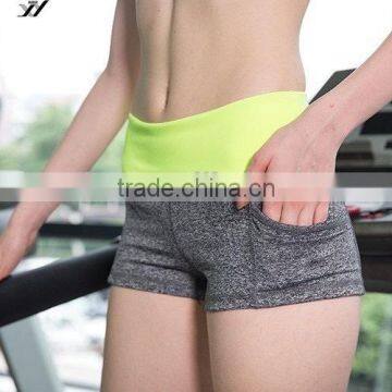 Women Sport Yoga Fitness Gym Elastic Spandex Shorts photo-2