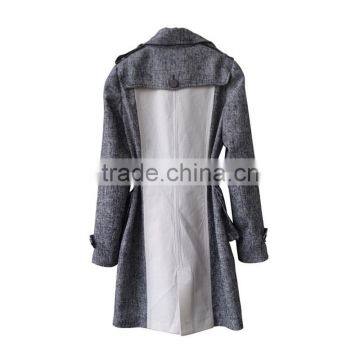 2014 2015 New Design Women Trench Coat Block Joint Custom Made Trench Coat photo-2