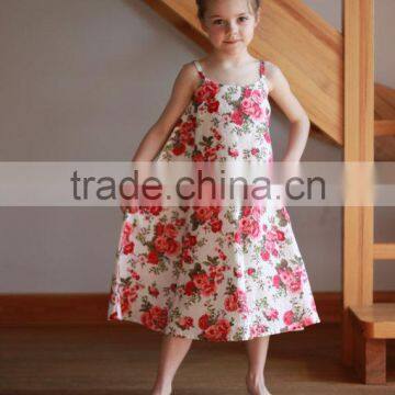 Floral Printed Baby Girl Clothes New For Children Long Frocks Designs photo-2