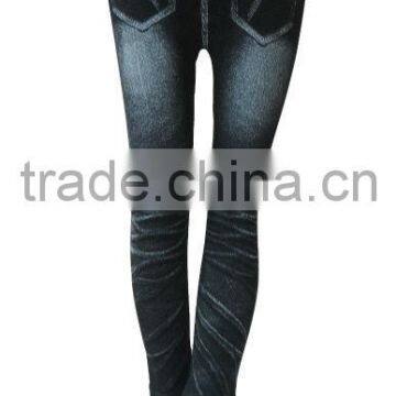 Jeans Printing Leggings Seamless Woman Underwear Ladies Seamless Leggings photo-3