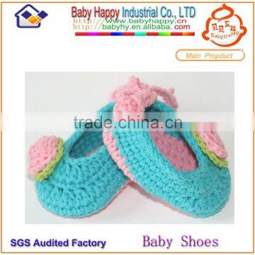 Cotton Yarn Baby to Crochet Handmade Crochet Baby Girl Shoes photo-5
