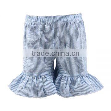2017 Seersucker Ruffle Shorts Wholesale Baby Ruffle Shorts Girl Shorts photo-4
