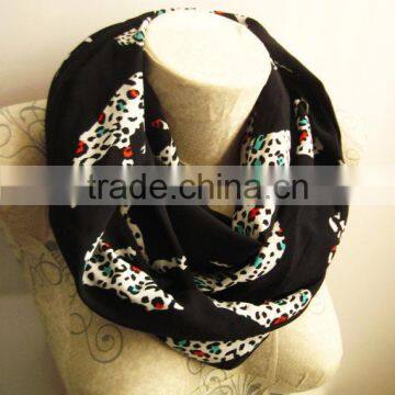 Puma Pattern Infinity Chiffon Scarf , Animal Print Scarf photo-3