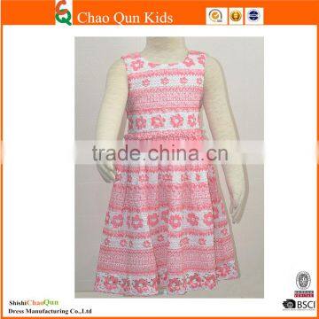 2017 Baby Girl Latest Fashion Embroidered Lace Floral Dresses for Girls Wholesale photo-1