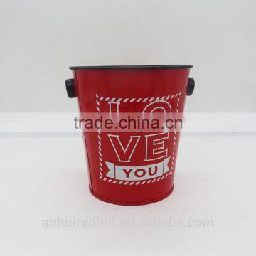 Custom ice bucket tin boxes for storage with handle