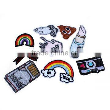 Fabric Iron On Patches At Random Rainbow Cigarette Embroidered Patch Custom photo-2