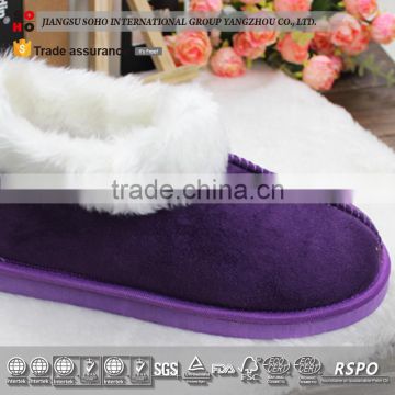 2017 men pu slipper sheepskin slipper