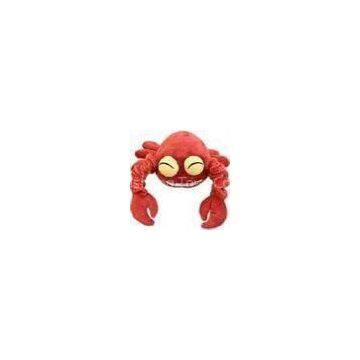Small red Christmas gift soft plush animal doll christmas stuffed Crab toys For baby