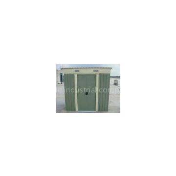 Outdoor Small Mobile Pent Metal Sheds / Garden shed For Tool , Car Storage