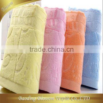 china supplier noble and absorbent solid dyed jacquard 100% cotton bath towel 86*165cm