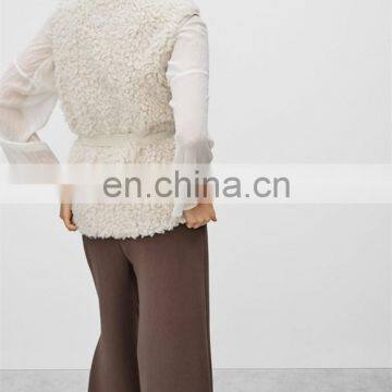 Wholesale Urban Clothing China Sherpa Waistcoat Ladies Thermal Vest Winter NT6795 photo-3