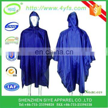 big size military use nylon /polyester material raincoat