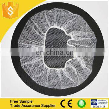 Food Processing Nylon Disposable white hairnet cap