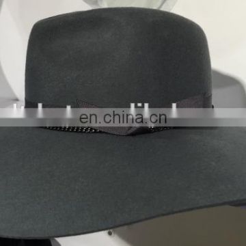 Extra wide brim fedora hat