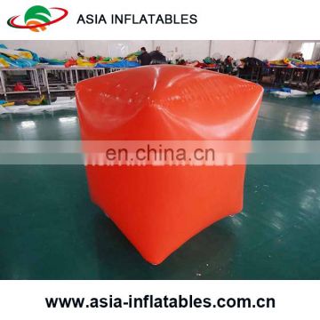 Square Shape Red Inflatable Swim Buoys With Logo For Water Games