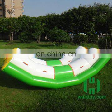 HI customized giant 0.6mm PVC inflatable plastic seesaw rocker for kids