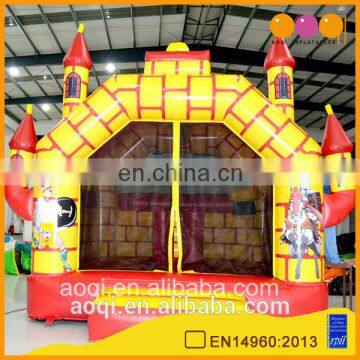 AOQI 0.55mm PVC best china bouncy castles kingdom inflatable jumper bouncer