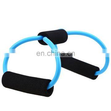 Resistance Tube 8 Type Latex Exercise Elastic Chest Expander Fitness Band