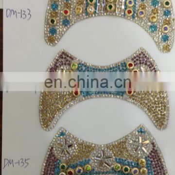 wholesale iron on crystal sheet decoration women shoe upper rhinestone sheet