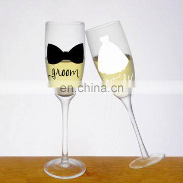 Plastic Champagne Flutes/ Champagne Cup For Lovers Wedding Party Home Decor