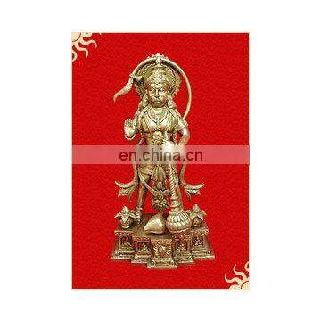 Brass Hanuman Statue Hindu