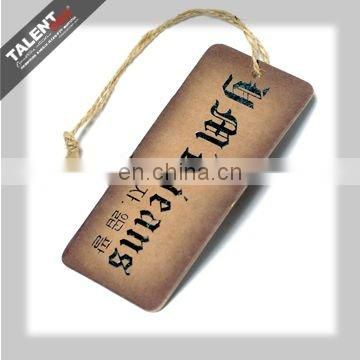 custom fashion design private brand printed cardboard swing tag