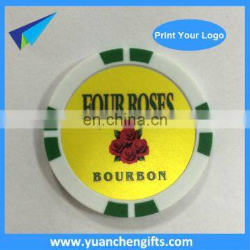 Custom Printing Poker Chip Golf Ball Marker With Your Logo photo-5