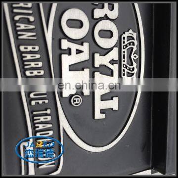 custom metal 3d aluminum embossed label badge