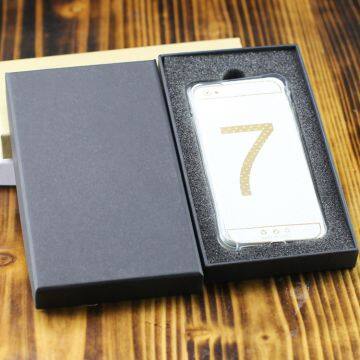 Paper packaging kraft paper world cover 6/7 mobile phone film gift box in mobile phone case