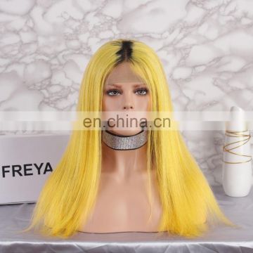 2018 alibaba hot seling blonde human hair full lace wig with baby hair