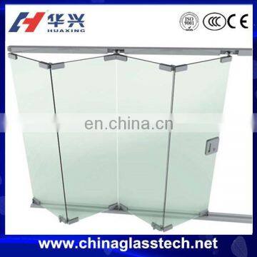 CE&CCC office soundproof sliding frameless tempered glass door