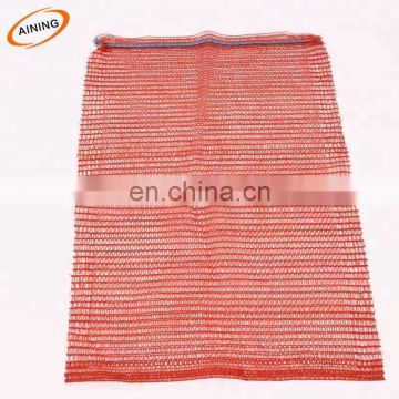 PP/PE clear plastic woven mesh bag for packaging vegetable food