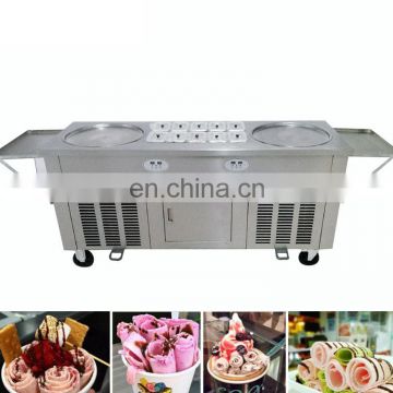 CE NSF UL LCD touch display screen fried roll ice cream machine Paypal accept