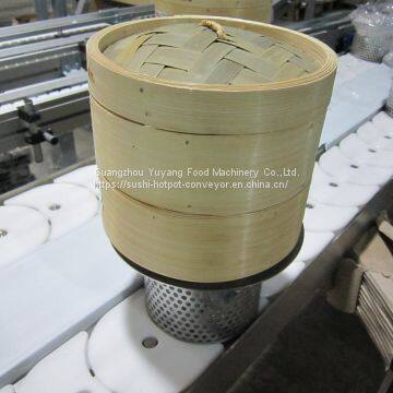 Hygienic Design Stainless Steel Sushi Conveyor / Dessert Chain Belt Conveyor