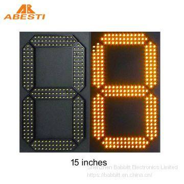 15 inch 7 segment outdoor led display white red green yellow