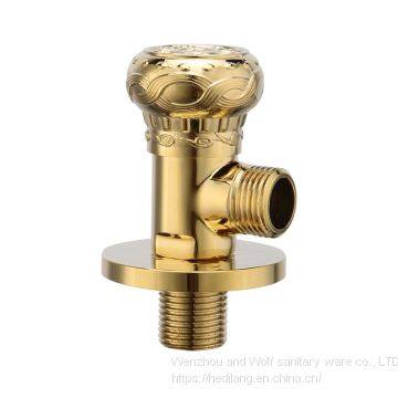 Triangle valve all copper hot and cold thickening angle valve octagon valve